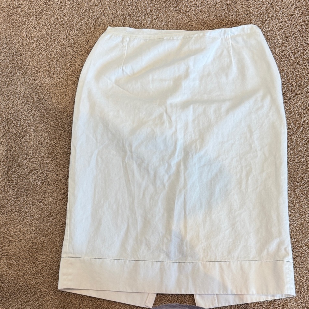 Prada Chic Cream Pencil Skirt